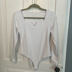 Amazon White Long Sleeve Bodysuit